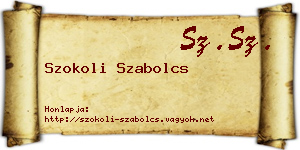 Szokoli Szabolcs névjegykártya